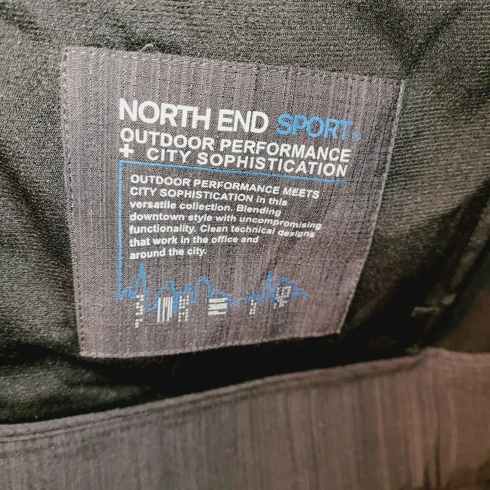 North End Sport skyscraper mens grey light weight athletic full zip jacket Sz L